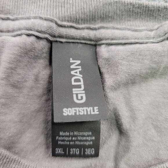 Disney 2024 Gildan Softstyle 3XL Mens T-Shirt Beast Graphic Grey Cotton Casual - Picture 4 of 4